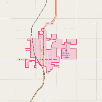 Map of New Cordell