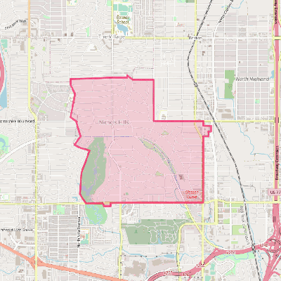 Map of Nichols Hills