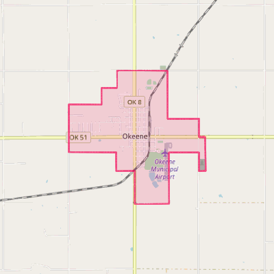 Map of Okeene