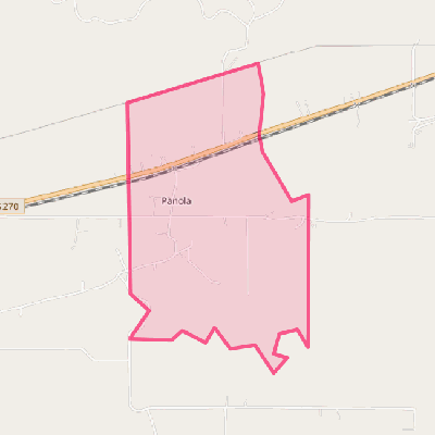 Map of Panola