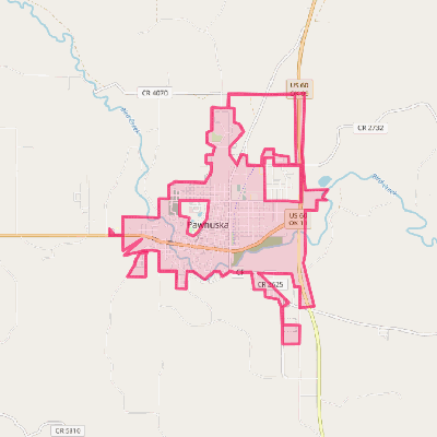 Map of Pawhuska