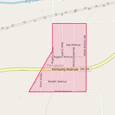 Map of Pensacola