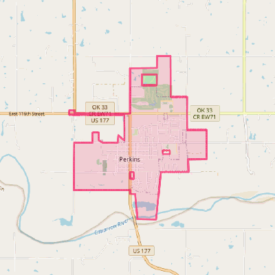 Map of Perkins