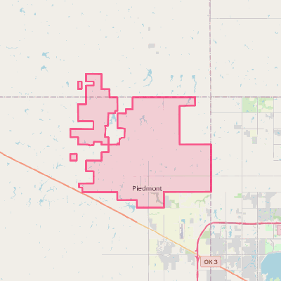 Map of Piedmont