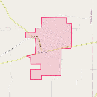 Map of Quinton