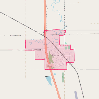 Map of Ramona