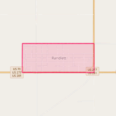 Map of Randlett