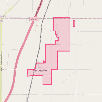 Map of Rentiesville