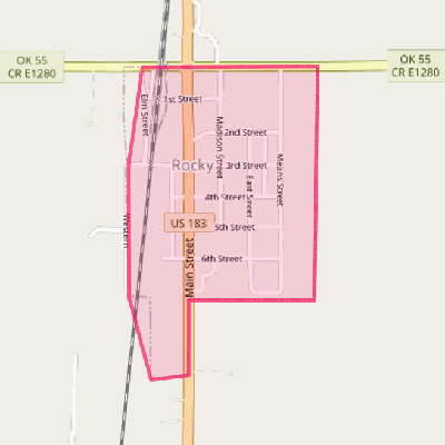 Map of Rocky