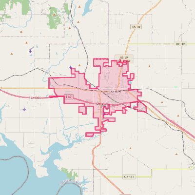 Map of Sallisaw