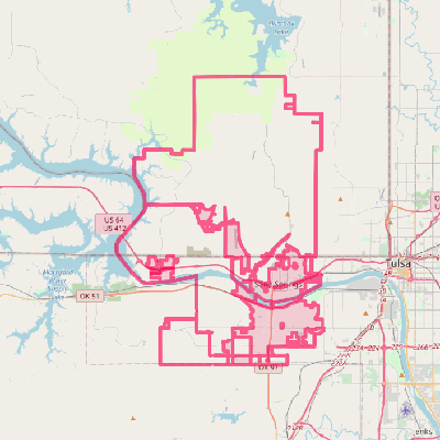 Map of Sand Springs