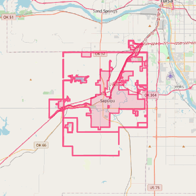 Map of Sapulpa