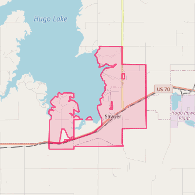 Map of Sawyer