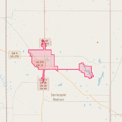 Map of Seminole