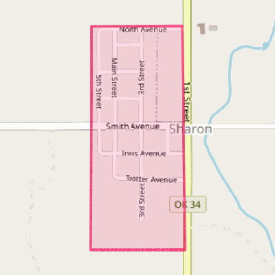 Map of Sharon