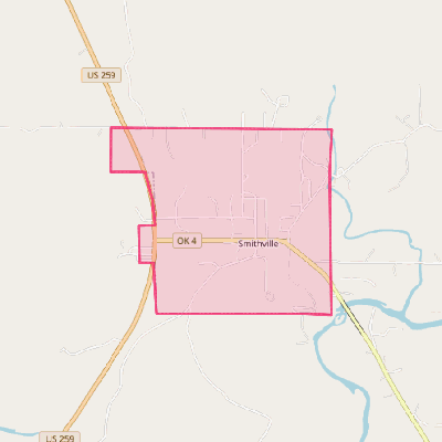 Map of Smithville