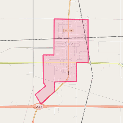 Map of Snyder