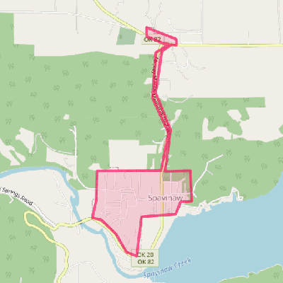 Map of Spavinaw