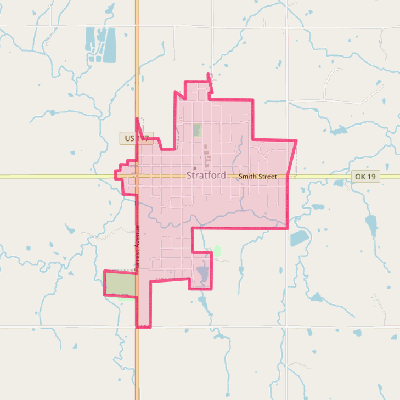 Map of Stratford