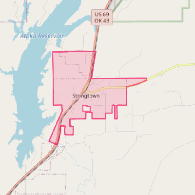 Map of Stringtown