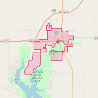 Map of Sulphur