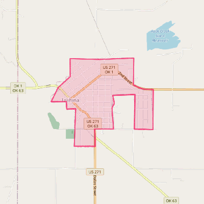 Map of Talihina