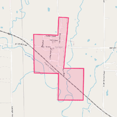 Map of Terlton