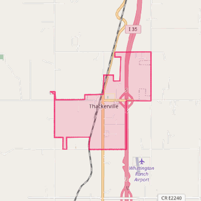 Map of Thackerville