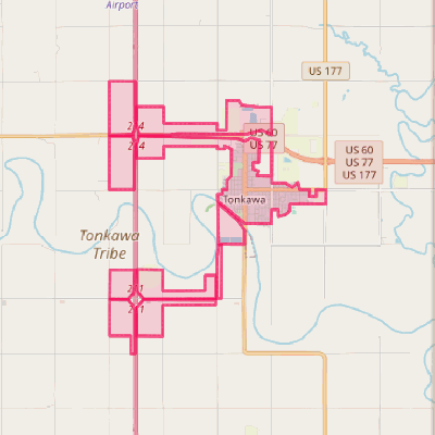 Map of Tonkawa