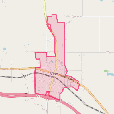 Map of Vian