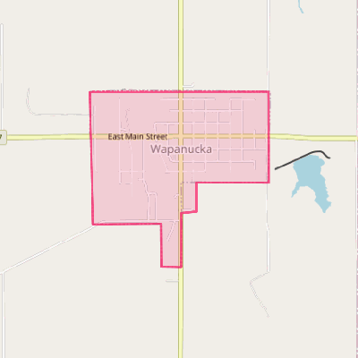 Map of Wapanucka