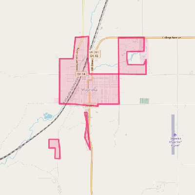 Map of Waynoka