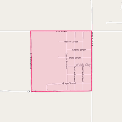 Map of Webb City