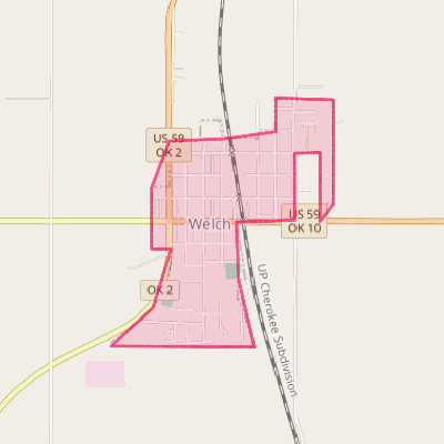 Map of Welch