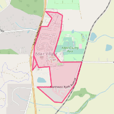 Map of Adair Village