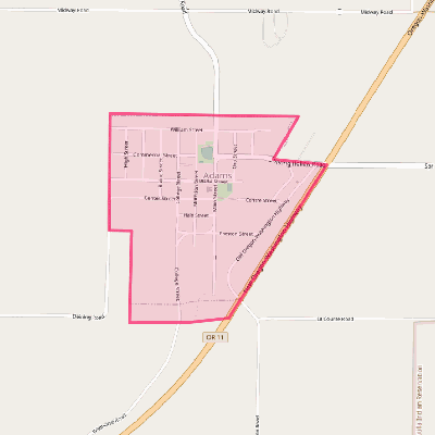 Map of Adams