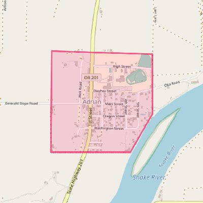 Map of Adrian