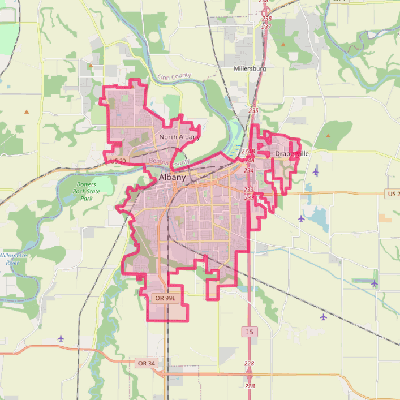 Map of Albany