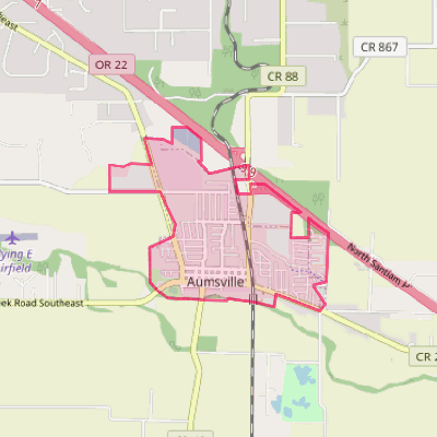 Map of Aumsville