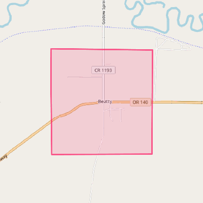 Map of Beatty