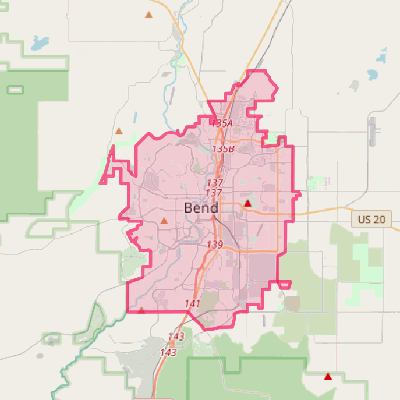 Map of Bend