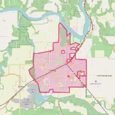Map of Canby