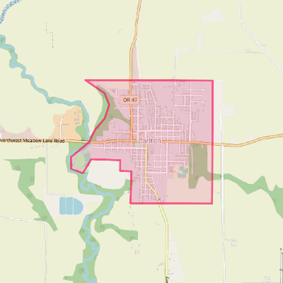 Map of Carlton