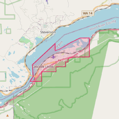 Map of Cascade Locks