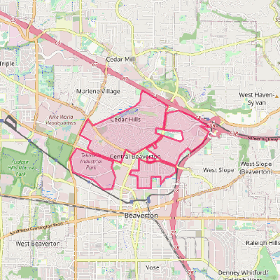 Map of Cedar Hills