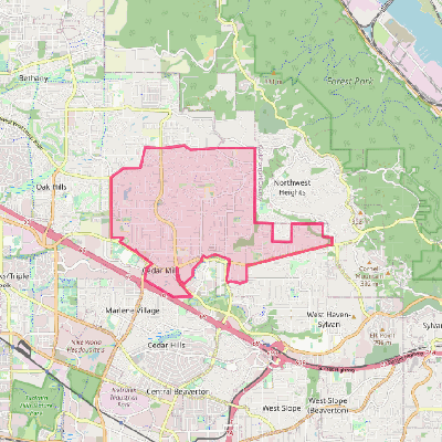 Map of Cedar Mill