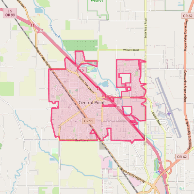 Map of Central Point