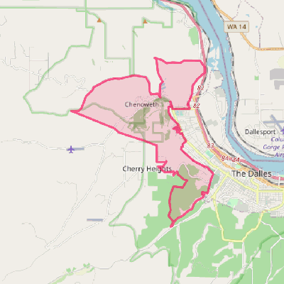 Map of Chenoweth