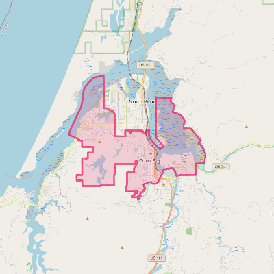 Map of Coos Bay