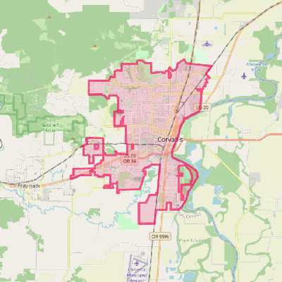 Map of Corvallis